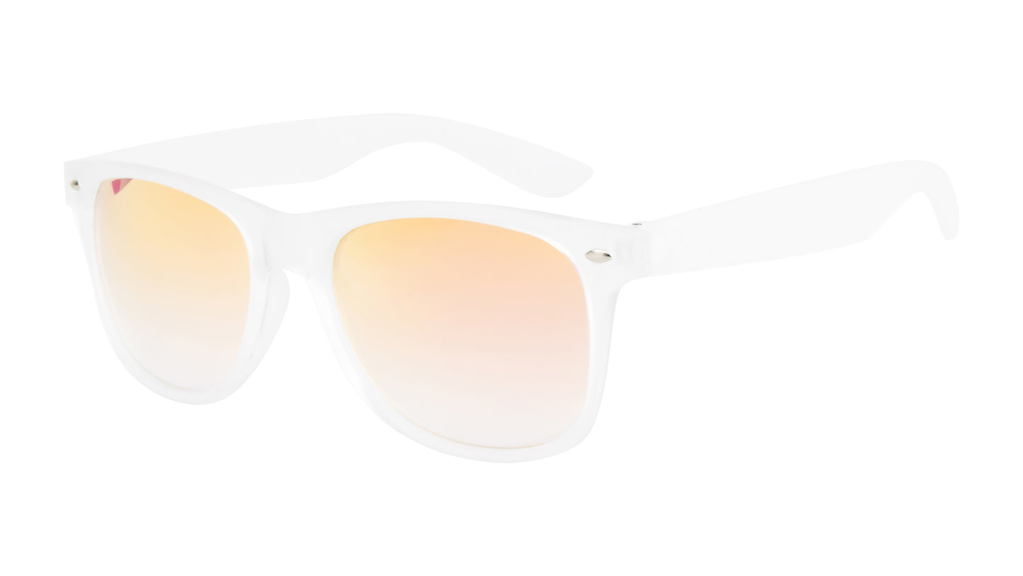 Clark N Palmer Frosted Amber Blaze Sunglasses