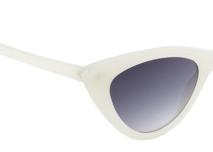 Clark N Palmer Silver Rectangular Sunglasses