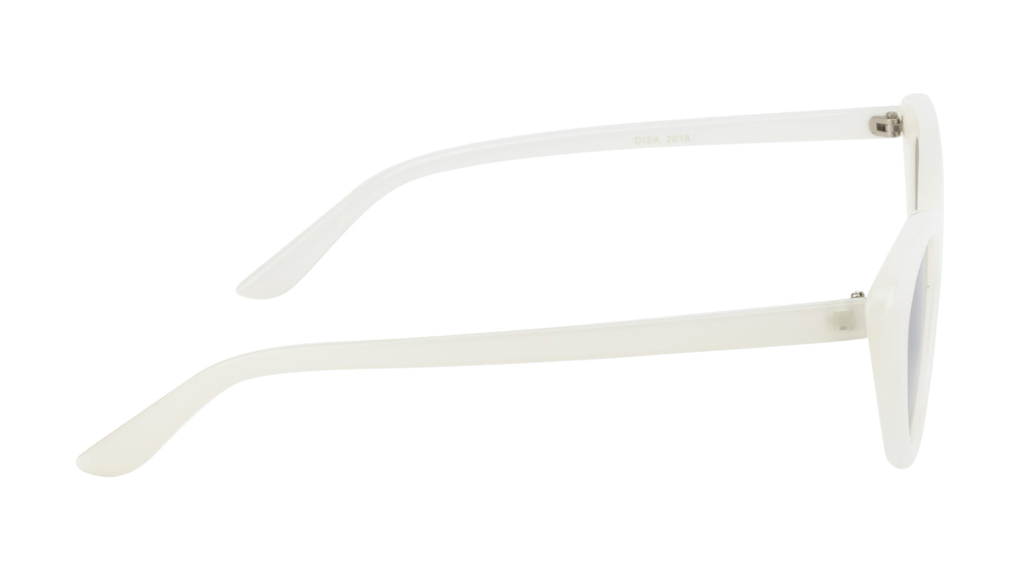 Clark N Palmer Silver Rectangular Sunglasses