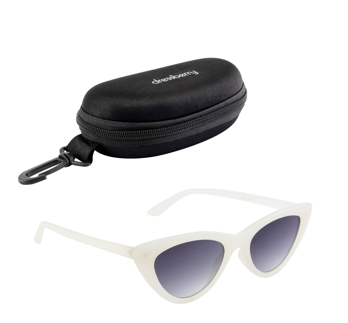 Clark N Palmer Silver Rectangular Sunglasses