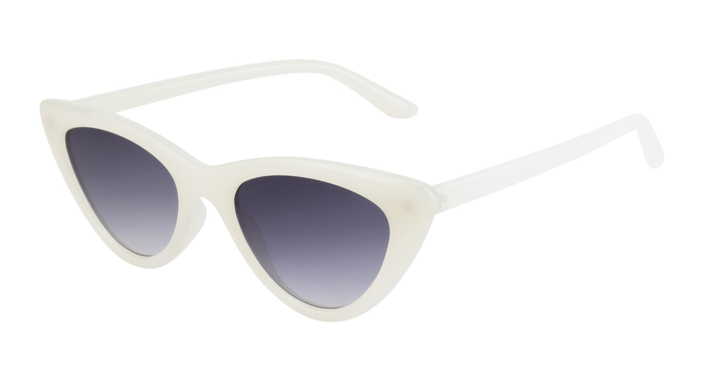 Clark N Palmer Silver Rectangular Sunglasses