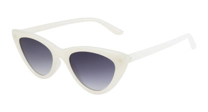 Clark N Palmer Silver Rectangular Sunglasses