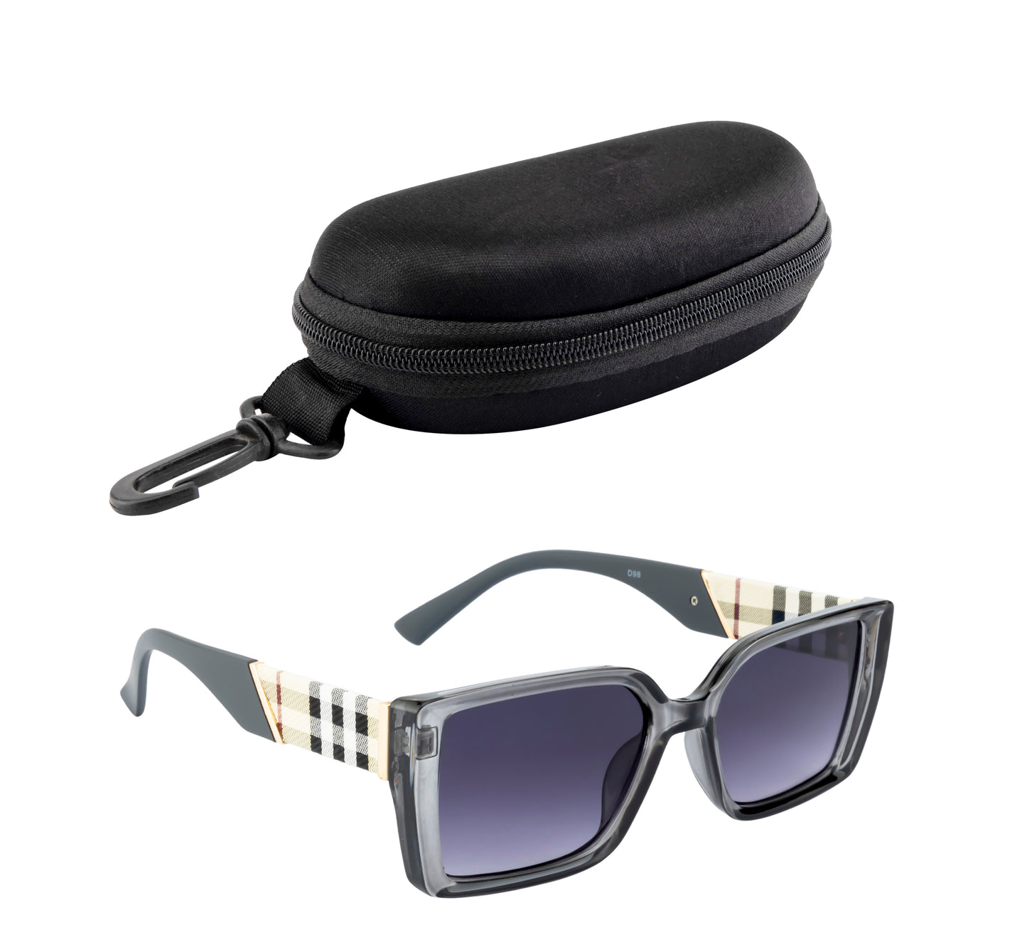 Clark N Palmer Oversized Rectangular Sunglasses