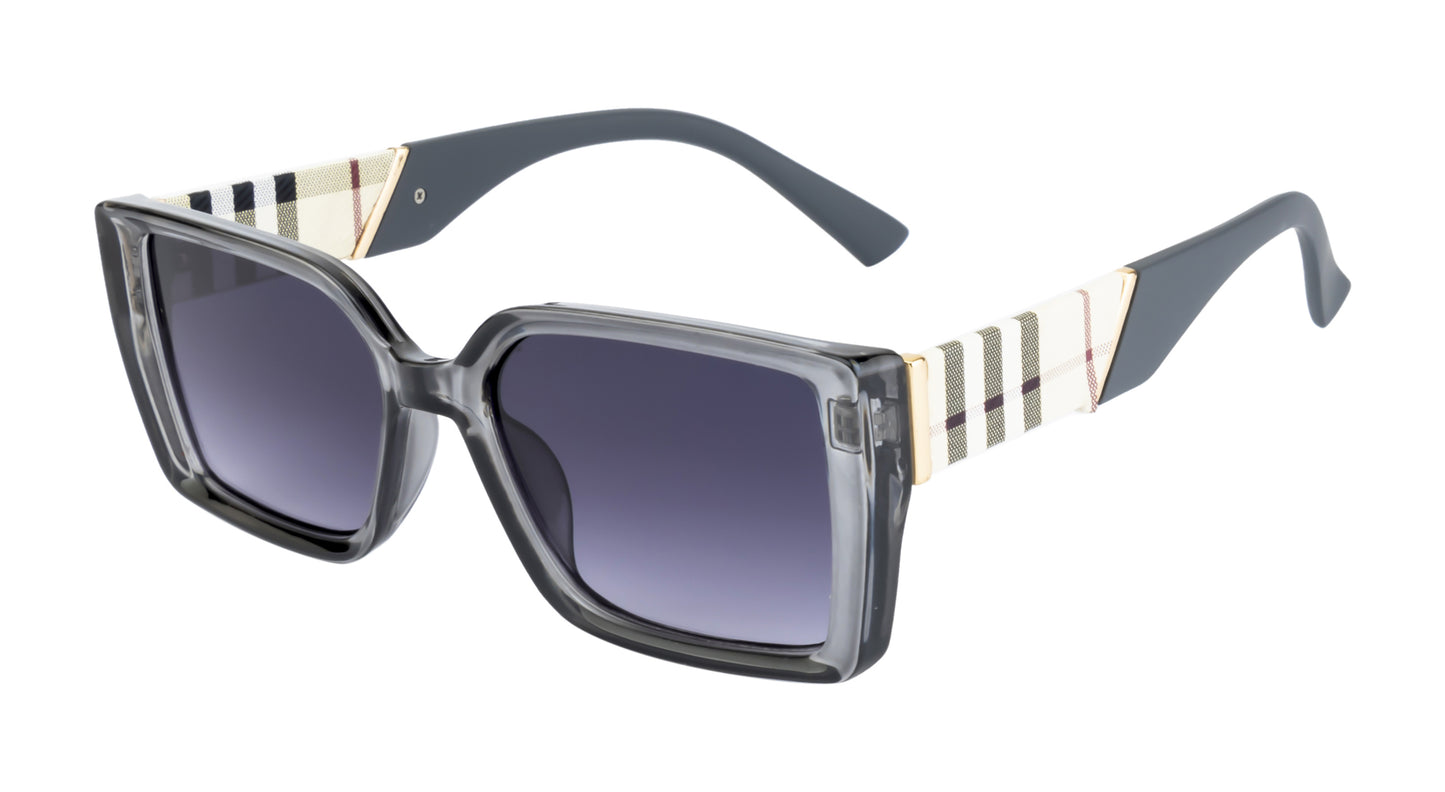 Clark N Palmer Oversized Rectangular Sunglasses