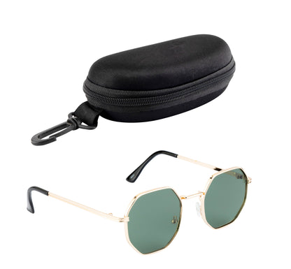 Clark N Palmer Classic Olive Hexa Sunglasses