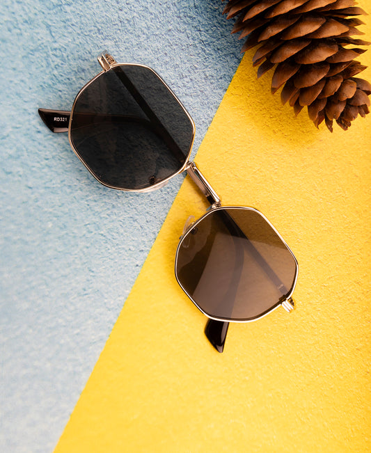 Clark N Palmer Noir Hexa Luxe Sunglasses