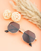 Clark N Palmer NoirGold Classic Sunglasses