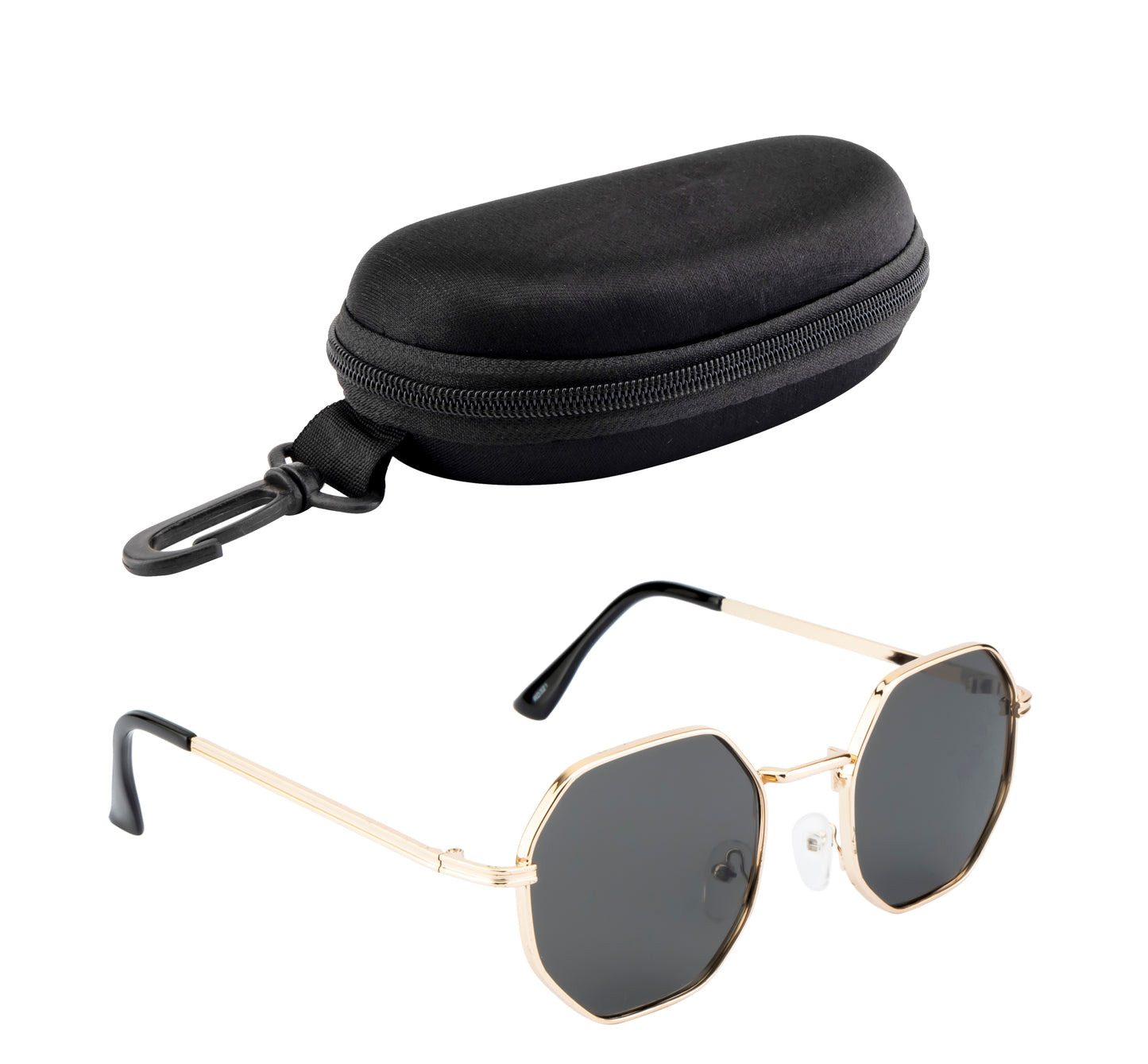 Clark N Palmer NoirGold Classic Sunglasses