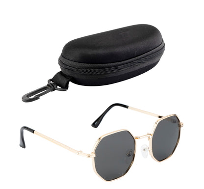 Clark N Palmer NoirGold Classic Sunglasses