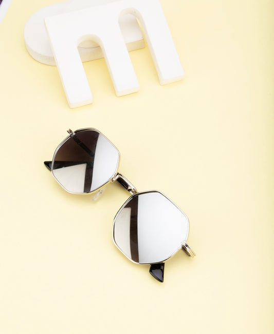Clark N Palmer SilverMirror Hexa Sunglasses