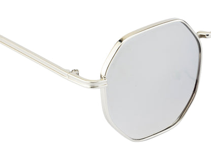 Clark N Palmer SilverMirror Hexa Sunglasses