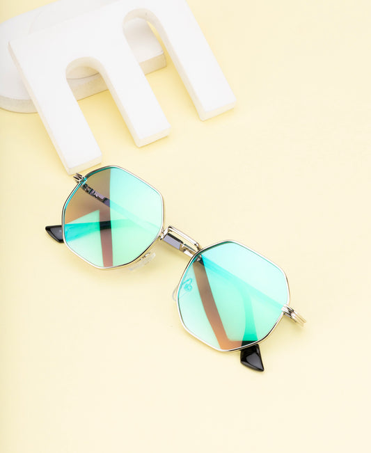 Clark N Palmer Emerald Reflection Hexa Sunglasses