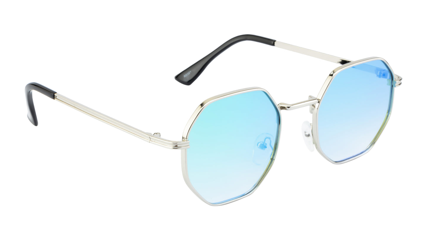 Clark N Palmer Emerald Reflection Hexa Sunglasses