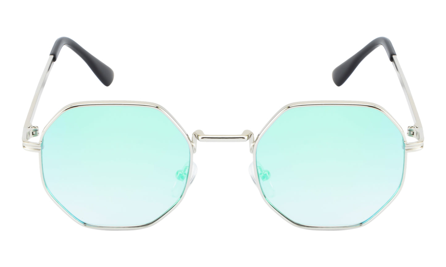 Clark N Palmer Emerald Reflection Hexa Sunglasses