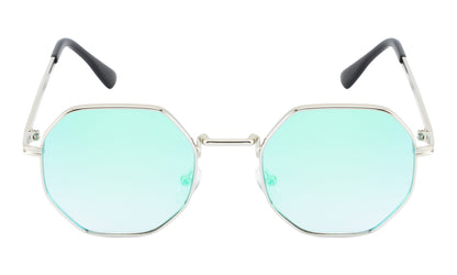 Clark N Palmer Emerald Reflection Hexa Sunglasses