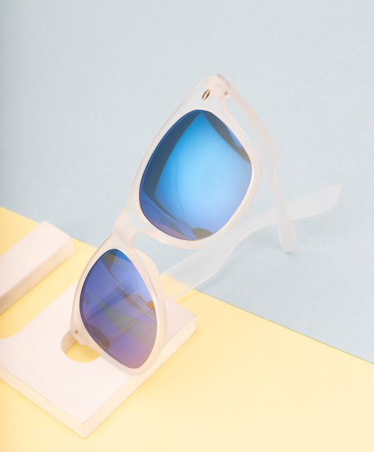 Clark N Palmer Frosted Polar Blue Sunglasses