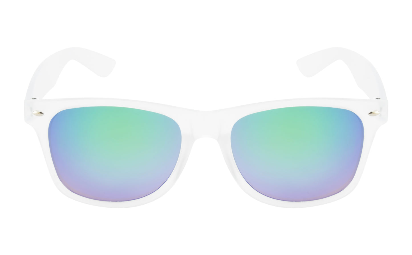 Clark N Palmer Frosted Mirror Blue Sunglasses