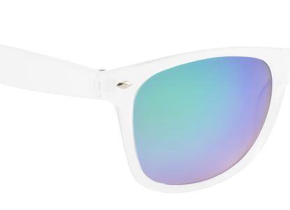 Clark N Palmer Frosted Mirror Blue Sunglasses