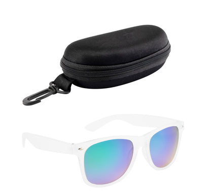 Clark N Palmer Frosted Mirror Blue Sunglasses