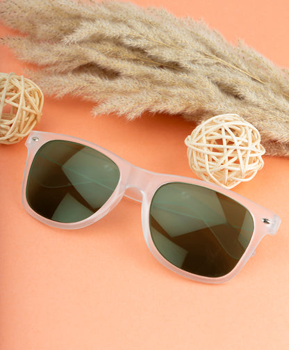 Clark N Palmer Frosted Classic Green Sunglasses