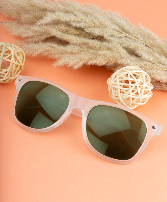 Clark N Palmer Frosted Classic Green Sunglasses