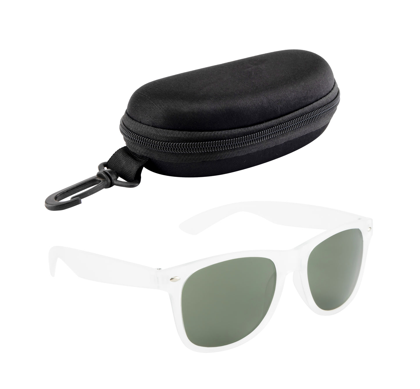 Clark N Palmer Frosted Classic Green Sunglasses