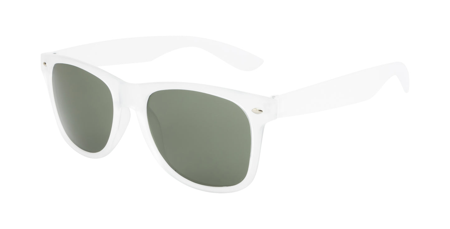 Clark N Palmer Frosted Classic Green Sunglasses