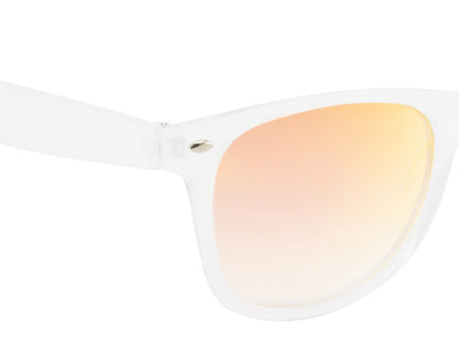 Clark N Palmer Frosted Amber Blaze Sunglasses