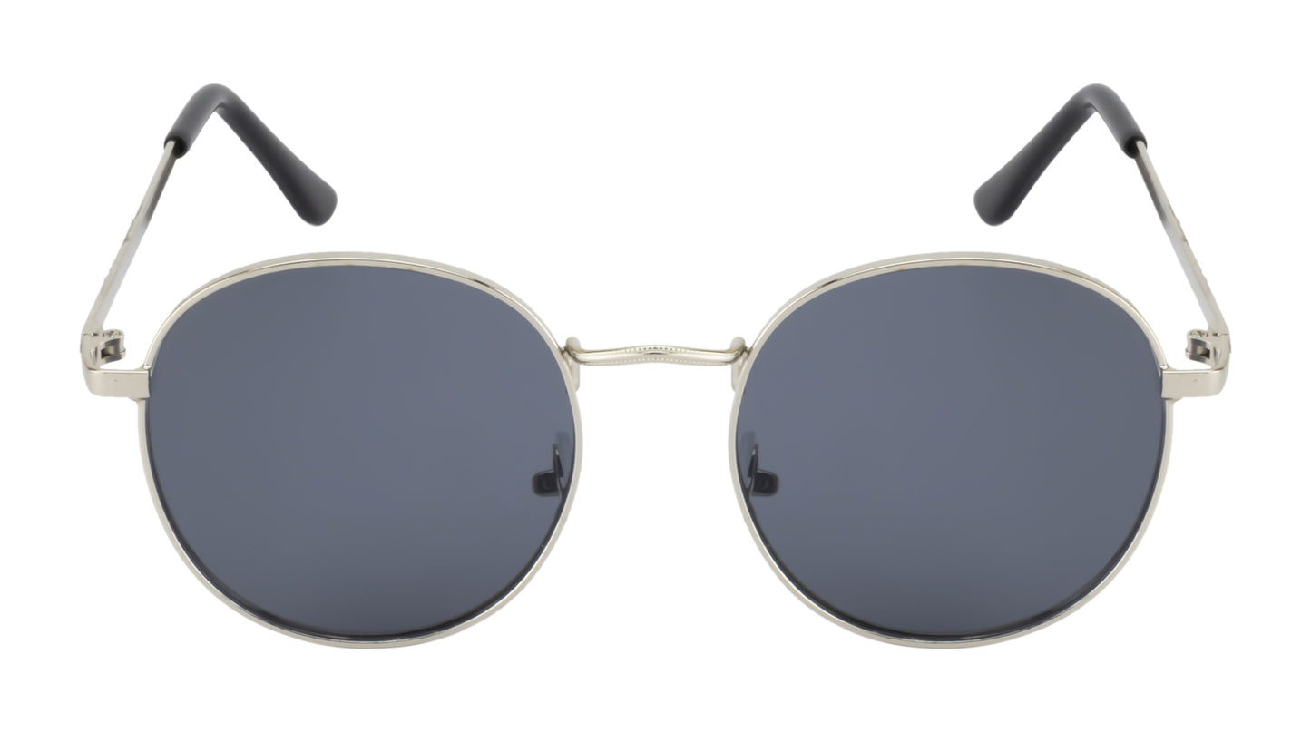 Clark N Palmer Classic Noir Round Sunglasses