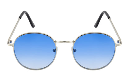Clark N Palmer Azure Round Sunglasses