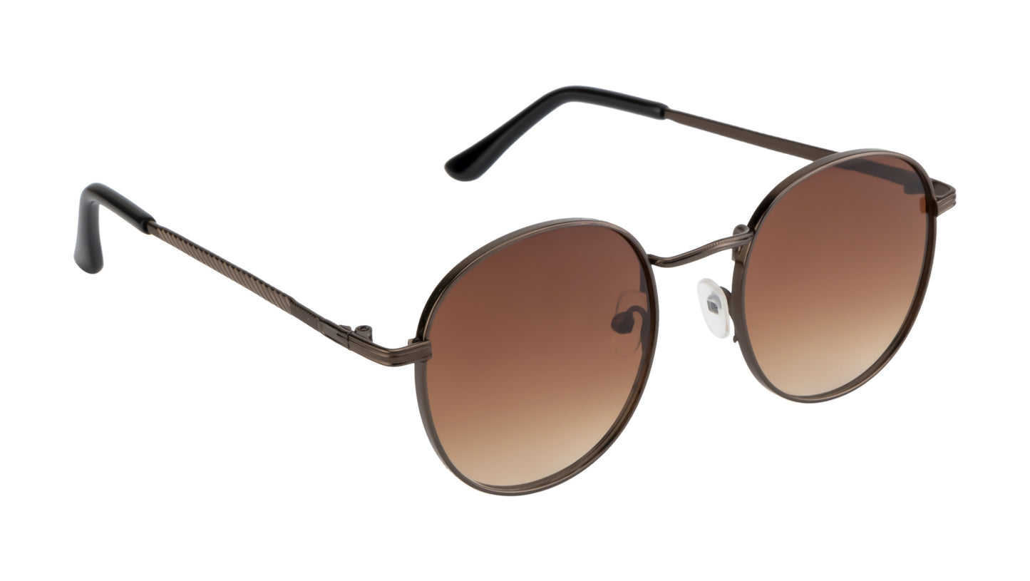 Clark N Palmer Coffee Brown Aviator Sunglasses