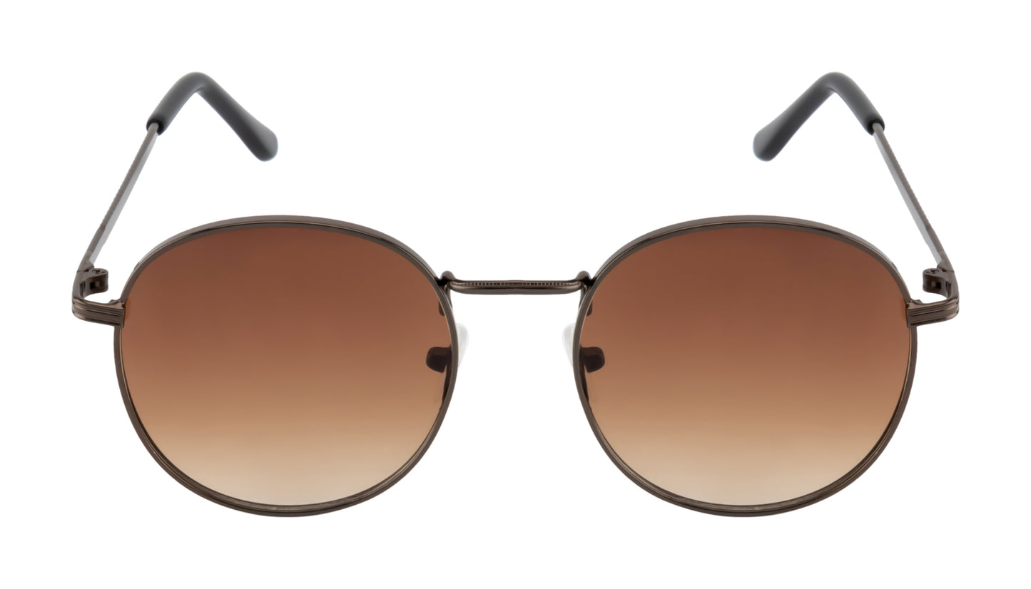 Clark N Palmer Coffee Brown Aviator Sunglasses
