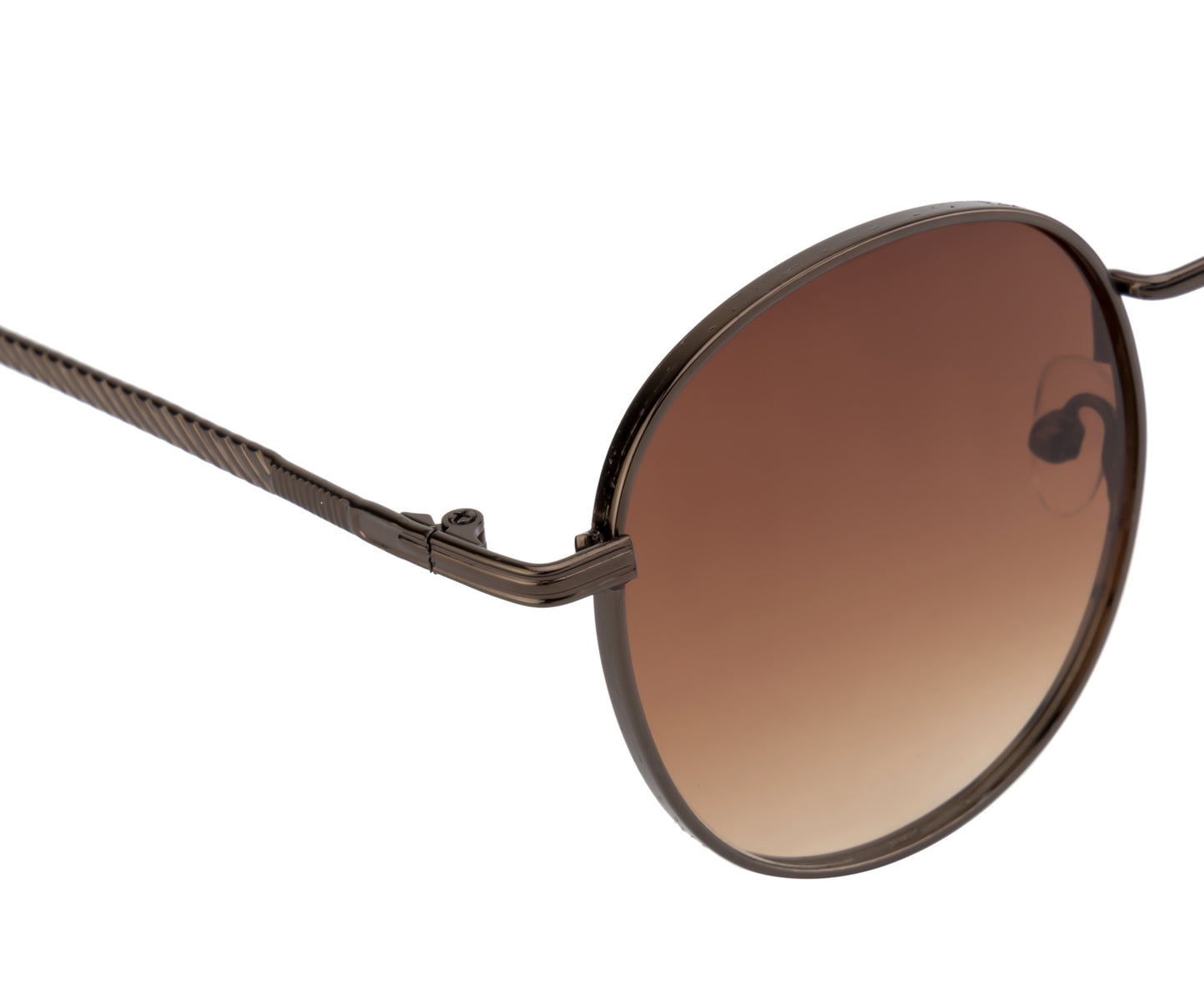 Clark N Palmer Coffee Brown Aviator Sunglasses
