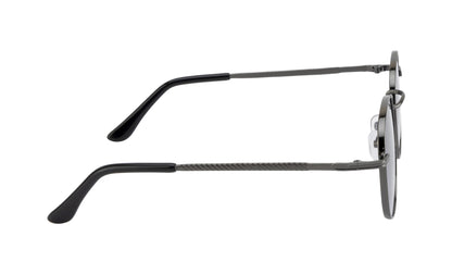 Clark N Palmer Grey Gradient Round Sunglasses