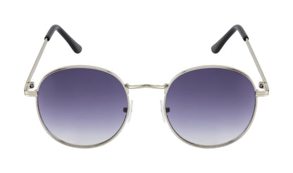 Clark N Palmer Purple Gradient Round Sunglasses