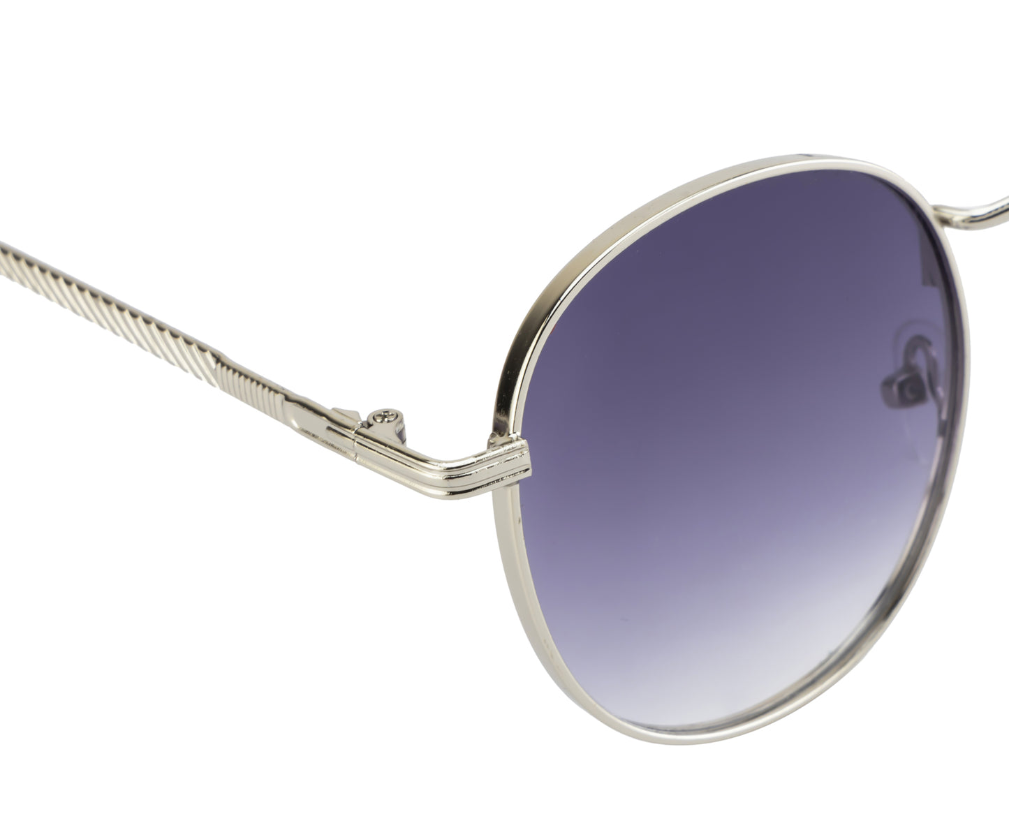 Clark N Palmer Purple Gradient Round Sunglasses