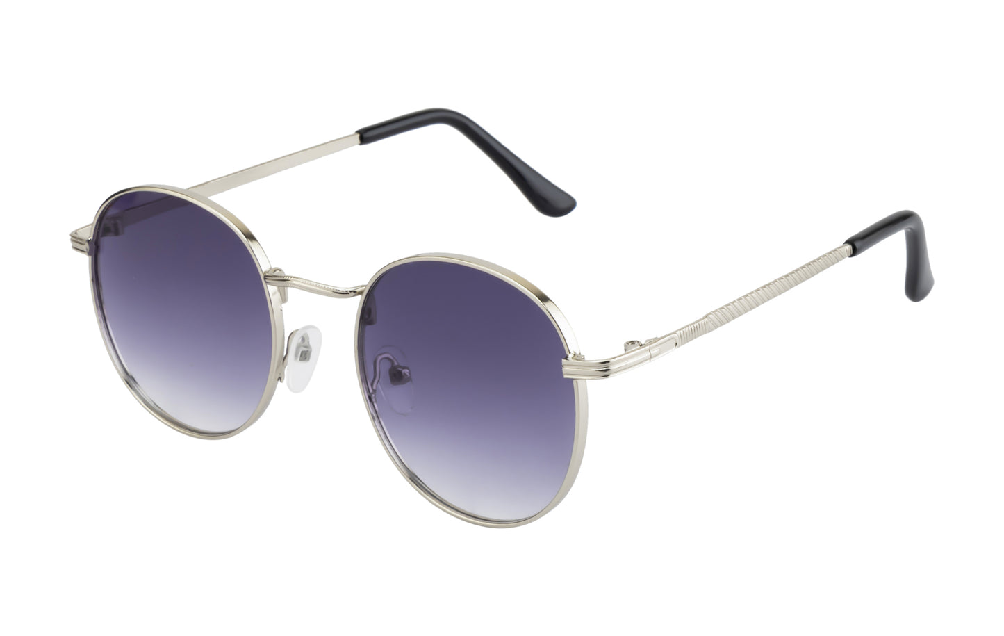 Clark N Palmer Purple Gradient Round Sunglasses