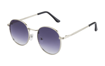 Clark N Palmer Purple Gradient Round Sunglasses