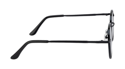 Clark N Palmer Black Round Sunglasses