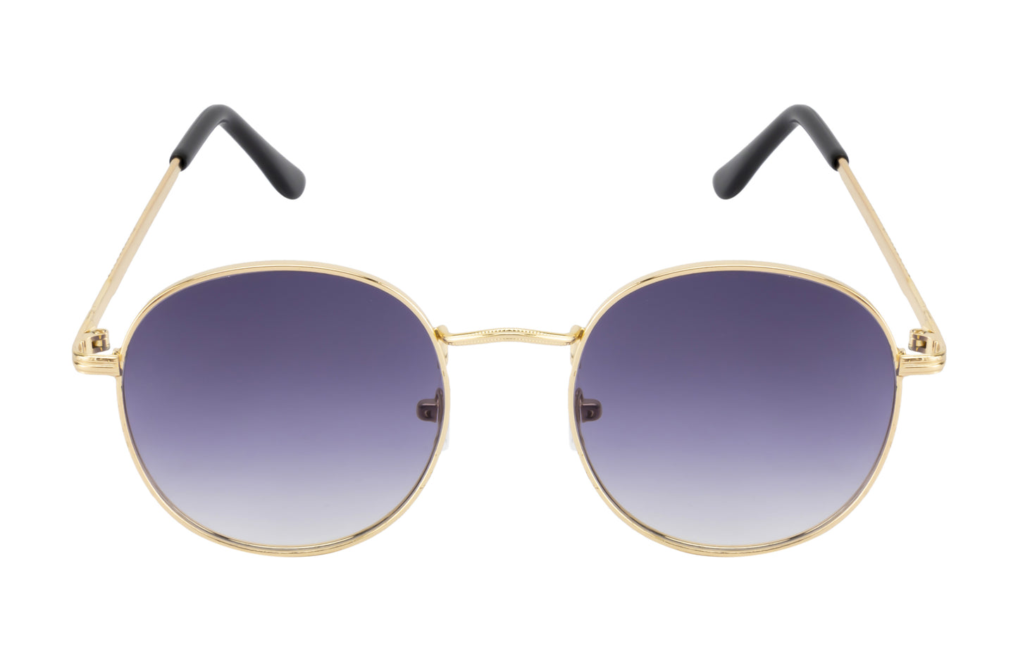 Clark N Palmer Gold Frame Classic Black Tint Sunglasses