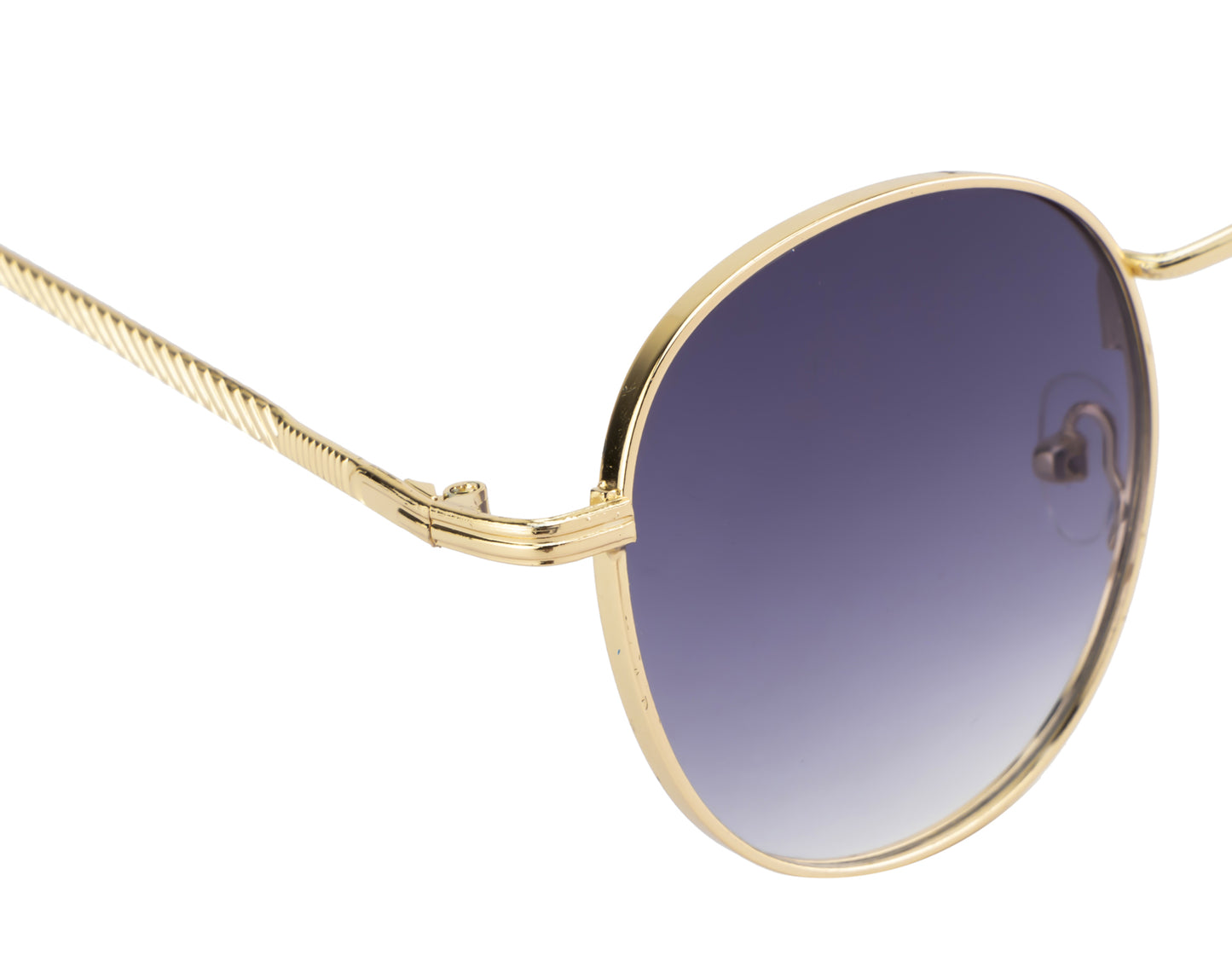 Clark N Palmer Gold Frame Classic Black Tint Sunglasses