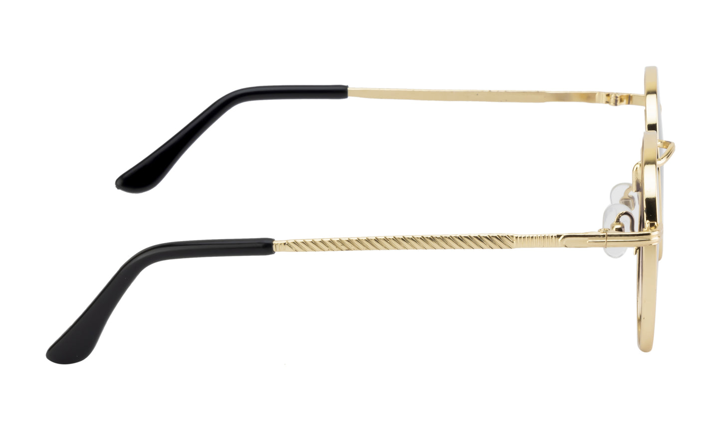 Clark N Palmer Gold Frame Classic Black Tint Sunglasses