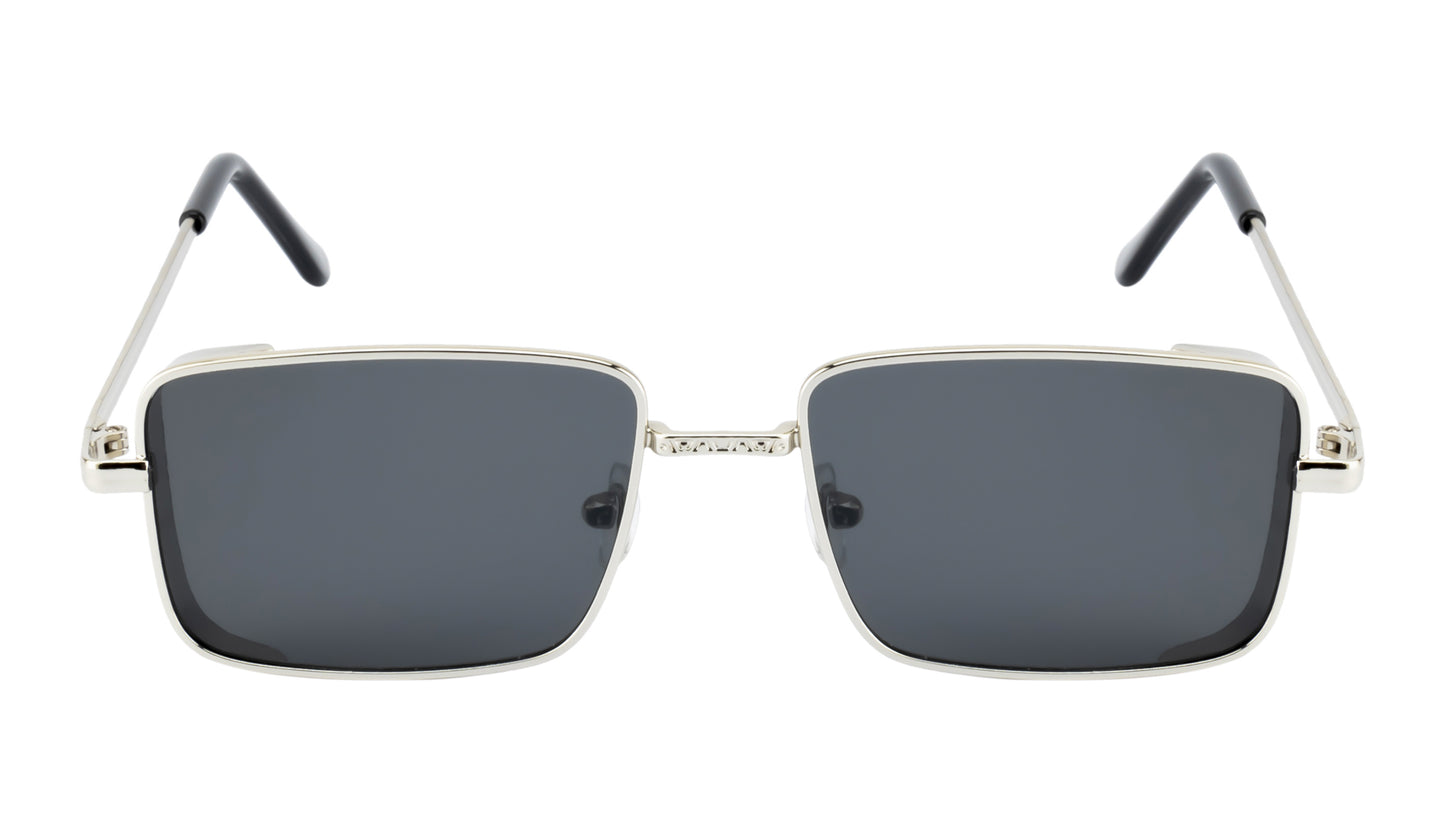 Clark N Palmer Gold Frame Rectangular Sunglasses