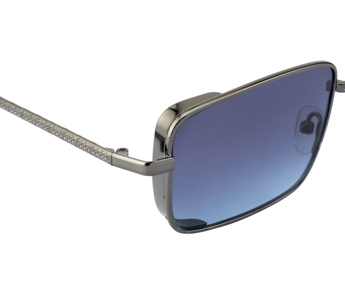 Clark N Palmer Gunmetal Rectangular Sunglasses – Cool Grey Lens