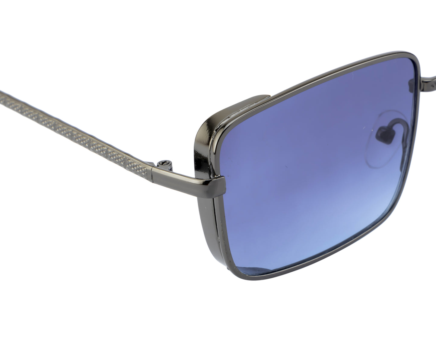 Clark N Palmer Gunmetal Rectangular Sunglasses
